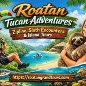 Roatan Tucan Adventures: Zipline, Sloth Encounters & Island Tours